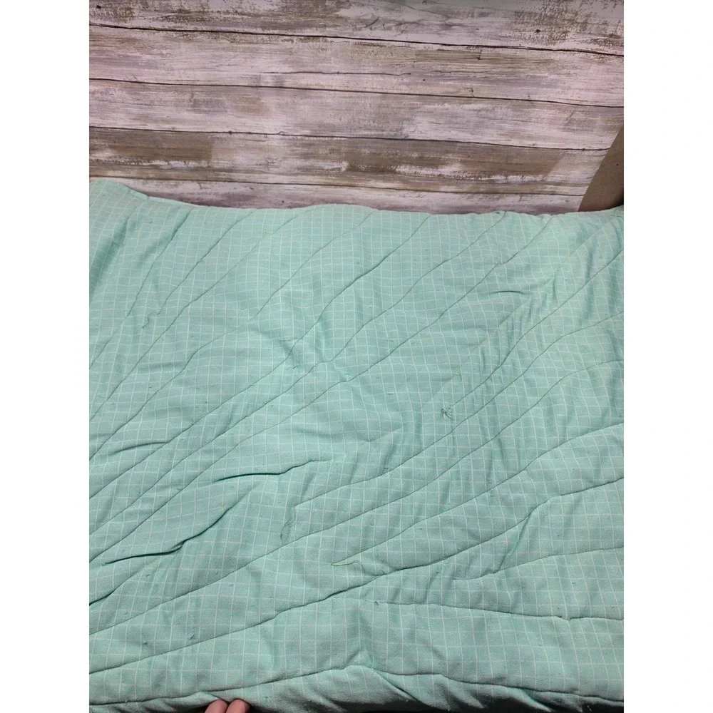 Handmade Vintage Patchwork‎ Quilt Multi Color Floral Paisley Gingham 64x77 READ